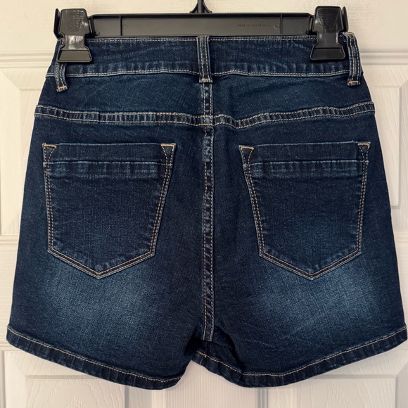 Black Pearl Denim Los Angeles Mia Dark Blue Women’s Shorts Size 3 - Picture 4 of 13